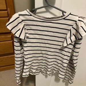 Zara girls striped shirt